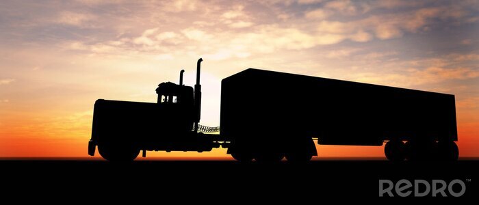 Fotobehang Vrachtwagen