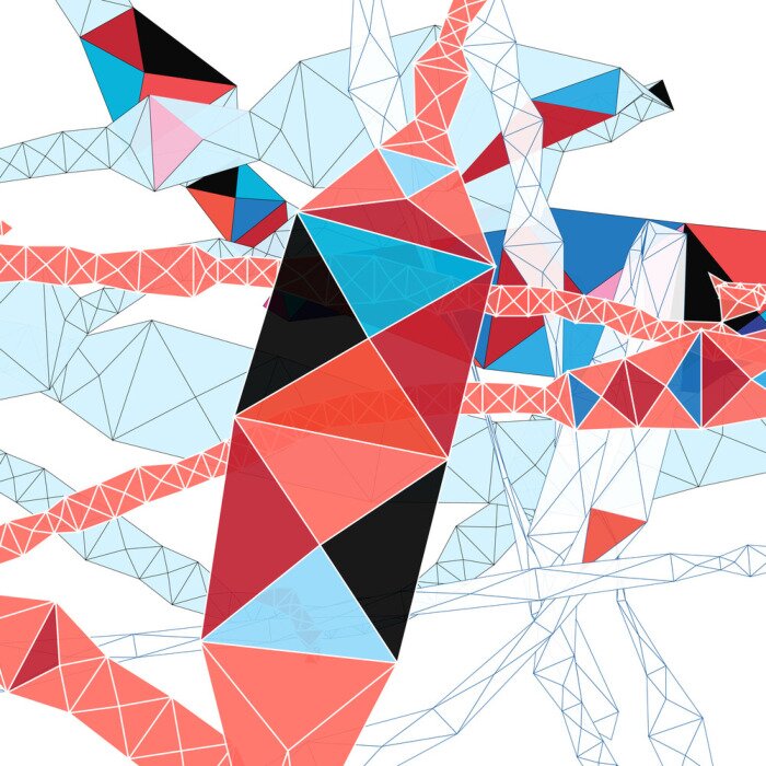 Fotobehang Vreemde geometrische figuren