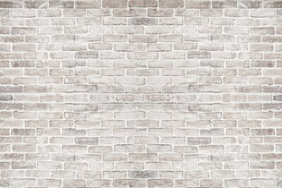 Fotobehang Vuile witte bakstenen achtergrond