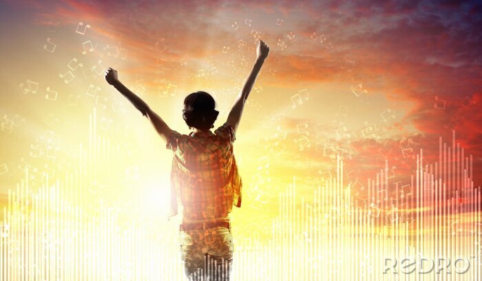 Fotobehang Warming-up bij dageraad