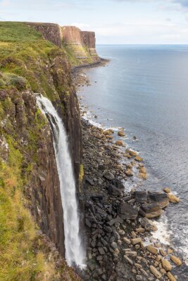 Fotobehang Waterval en oceaan