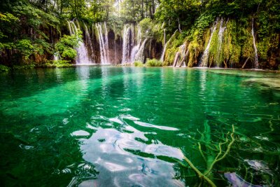 Fotobehang Waterval in Kroatië