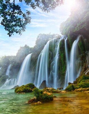 Watervallen in Vietnam in 3D