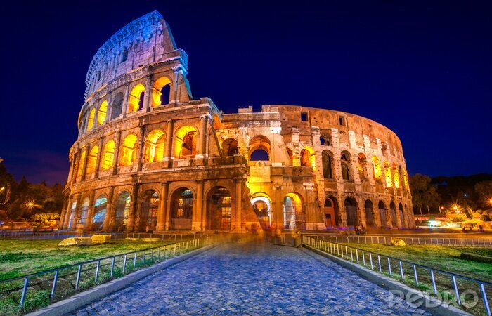 Fotobehang Weg naar het Colosseum