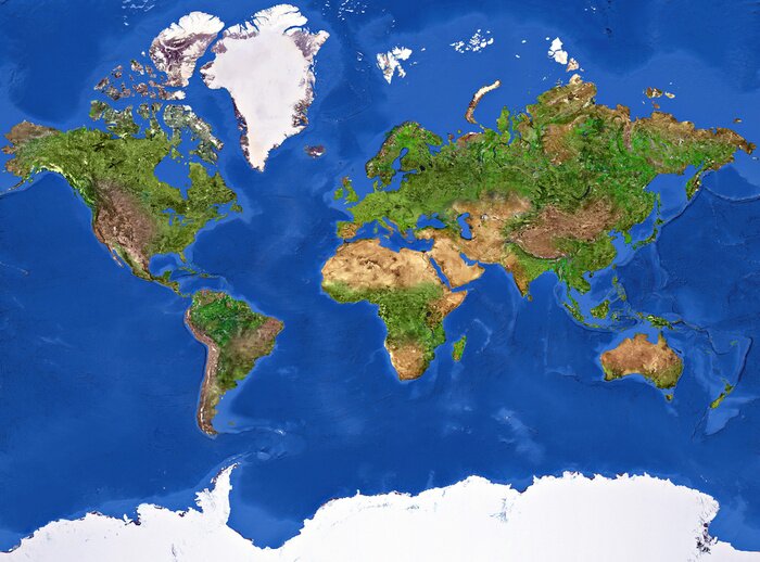 Fotobehang Wereld met textuur