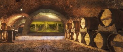 Fotobehang Wijnkelder
