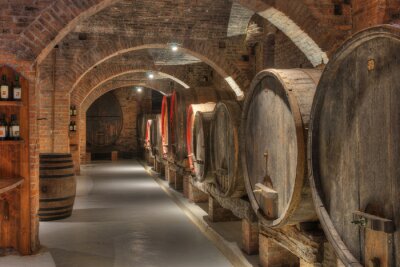 Fotobehang Wijnvat kelder