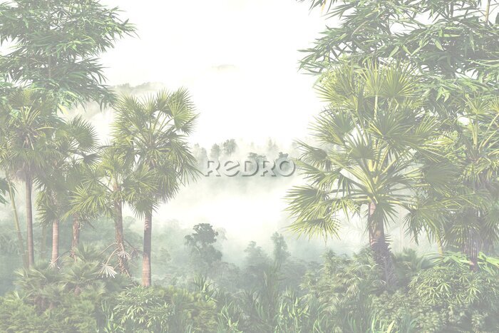 Fotobehang Wild bos natuurlijk landschap