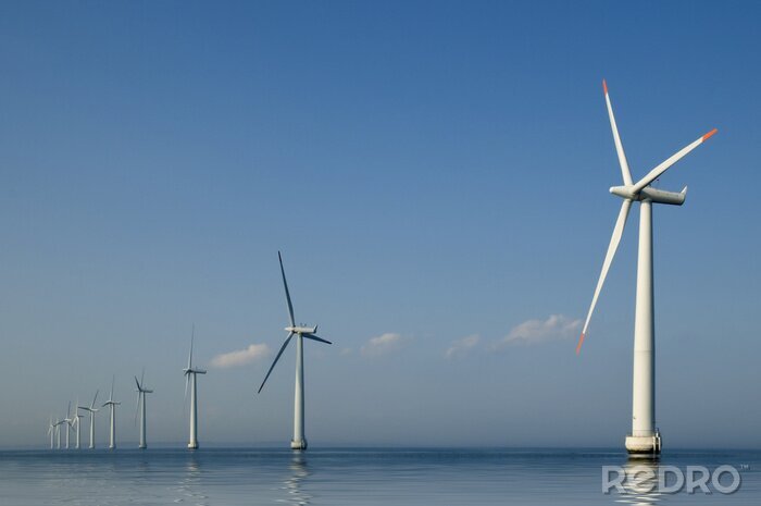 Fotobehang Windenergie