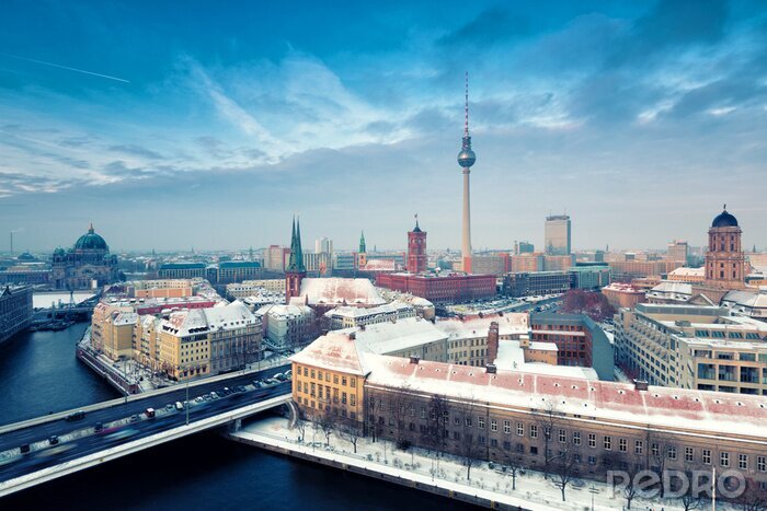 Fotobehang Winterlandschap van Berlijn