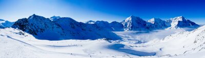 Fotobehang Winterse bergen in de Alpen