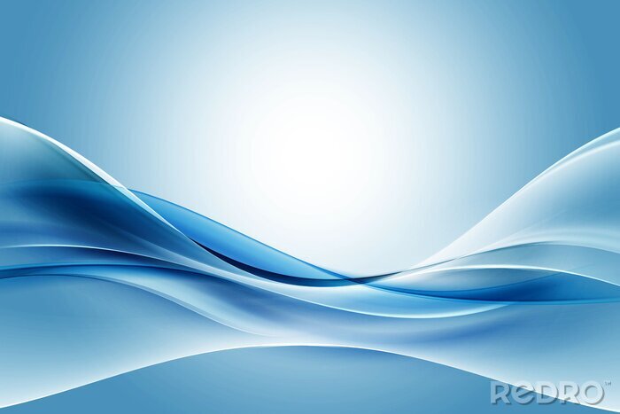 Fotobehang Wit blauwe abstracte achtergrond