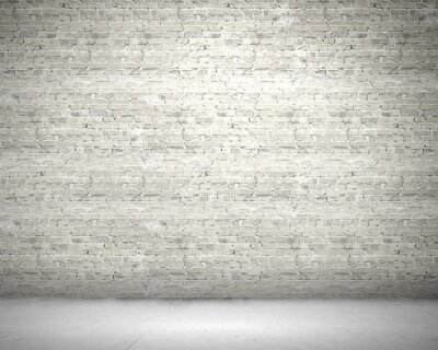 Wit-grijze bakstenen muur