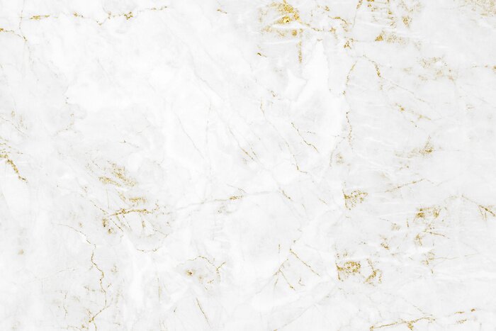 Fotobehang Wit marmer met gouden lijnen