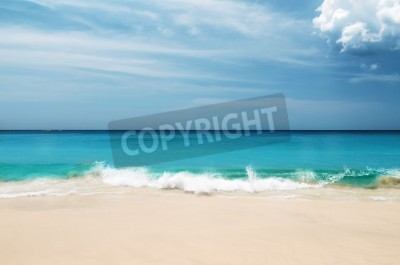 Fotobehang Wit zand op het strand