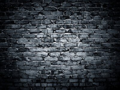 Wit-zwarte bakstenen muur