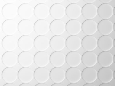 Fotobehang Witte achtergrond met cirkels