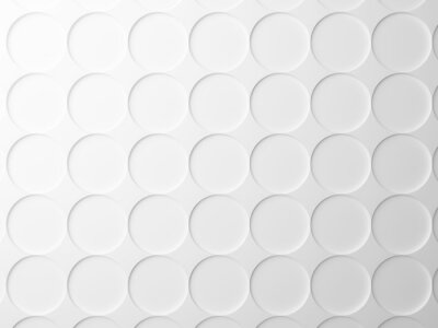 Fotobehang Witte achtergrond met cirkels