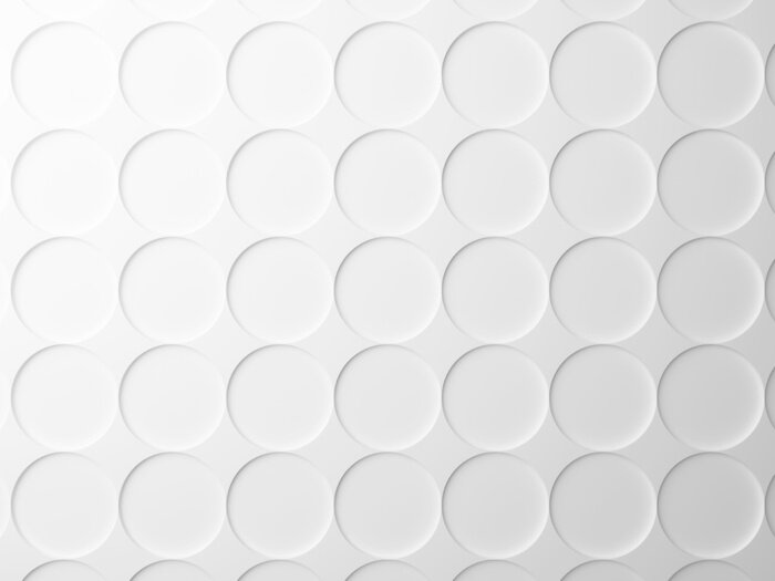 Fotobehang Witte achtergrond met cirkels