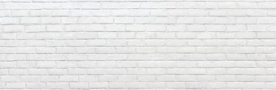 Fotobehang Witte baksteen ongelijk gesneden