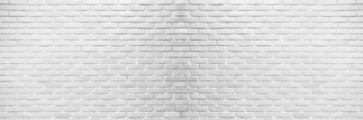 Fotobehang Witte bakstenen gevel