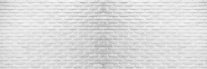 Fotobehang Witte bakstenen gevel