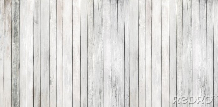 Fotobehang Witte en grijze houten brug