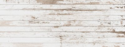 Fotobehang Witte houten planktextuur