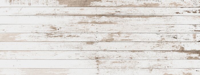 Fotobehang Witte houten planktextuur