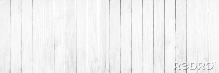 Fotobehang Witte houten schutting