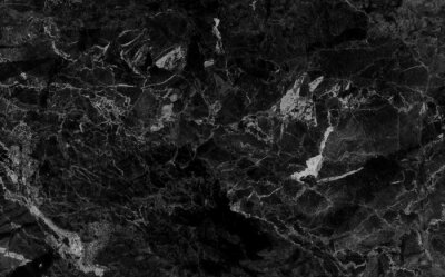 Fotobehang Witte rook op zwart marmer