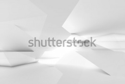 Fotobehang Witte ruimtelijke structuur