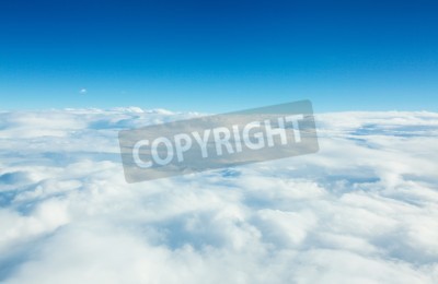 Fotobehang Witte wolken vanuit vogelperspectief
