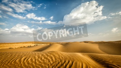 Fotobehang Woestijn en lucht