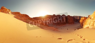 Fotobehang Woestijn en rotsen
