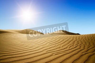 Fotobehang Woestijnduinen in de zon