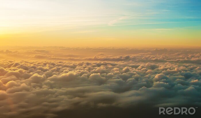 Fotobehang Wolken die samensmelten met de lucht