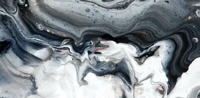 Fotobehang Wolken van donker marmer