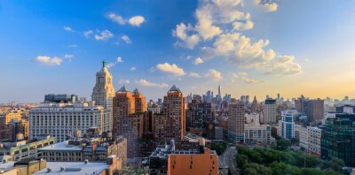 Fotobehang Wolkenkrabbers New York in de zon