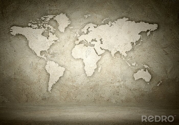 Fotobehang World Map