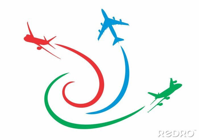 Fotobehang Самолеты