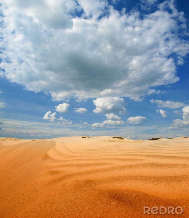 Fotobehang Zand woestijn en hemel