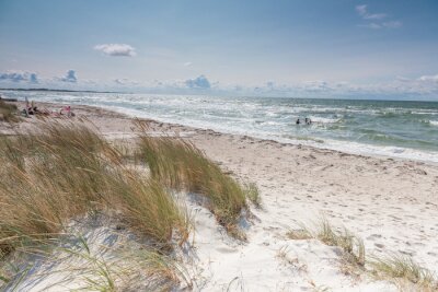Fotobehang Zandduinen en de zee