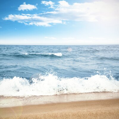 Fotobehang Zee, zand en golven