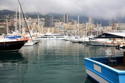 Fotobehang Zeilboten in Monte Carlo