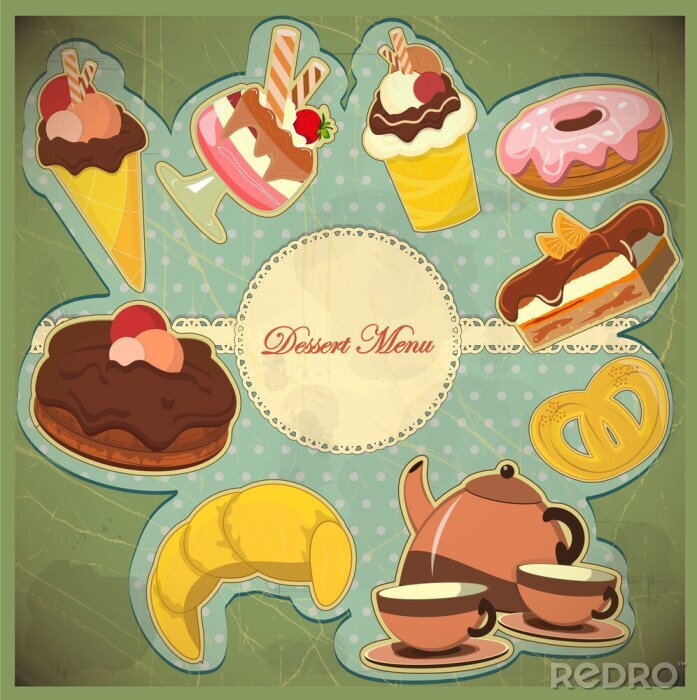 Fotobehang Zoet toetje