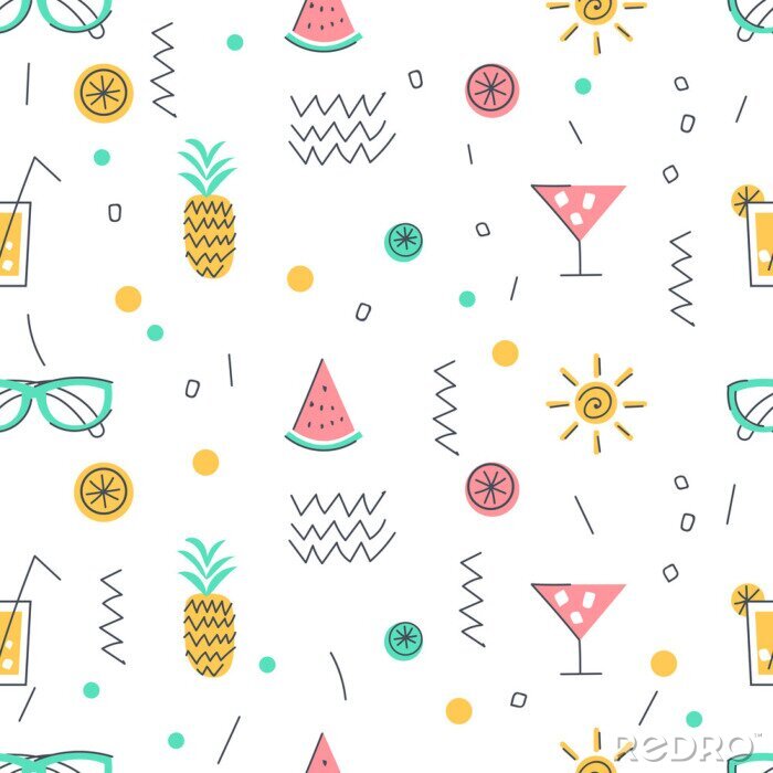 Fotobehang zomerpatroon