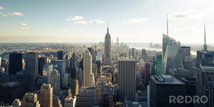 Fotobehang Zonnig uitzicht op New York