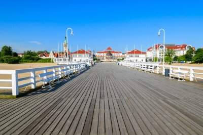 Fotobehang Zonnige pier in Sopot