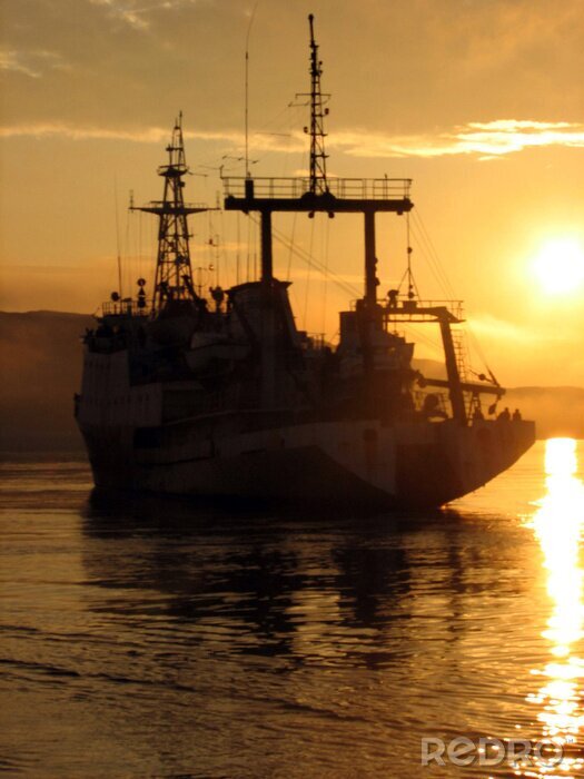 Fotobehang zonsondergang